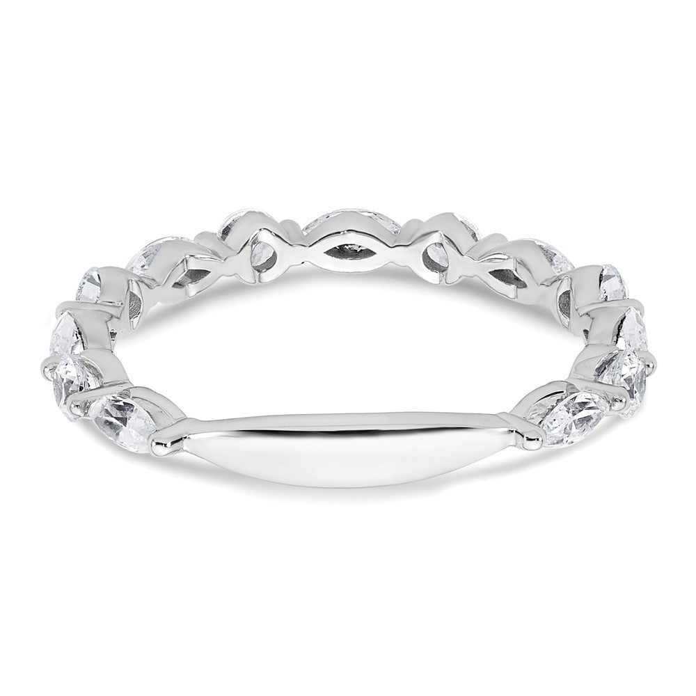 True Origin 14kw 3/4 ct Lab Grown Diamond VS+ F+ Complete Wedding Band