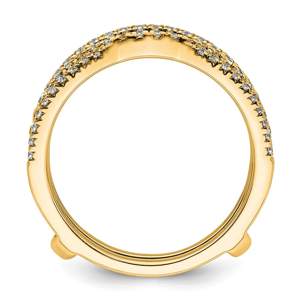 14k 5/8ct Lab Grown Diamond VS+ F+ Complete Ring Guard