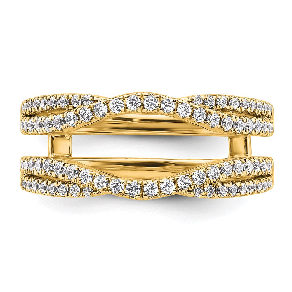 14k 5/8ct Lab Grown Diamond VS+ F+ Complete Ring Guard