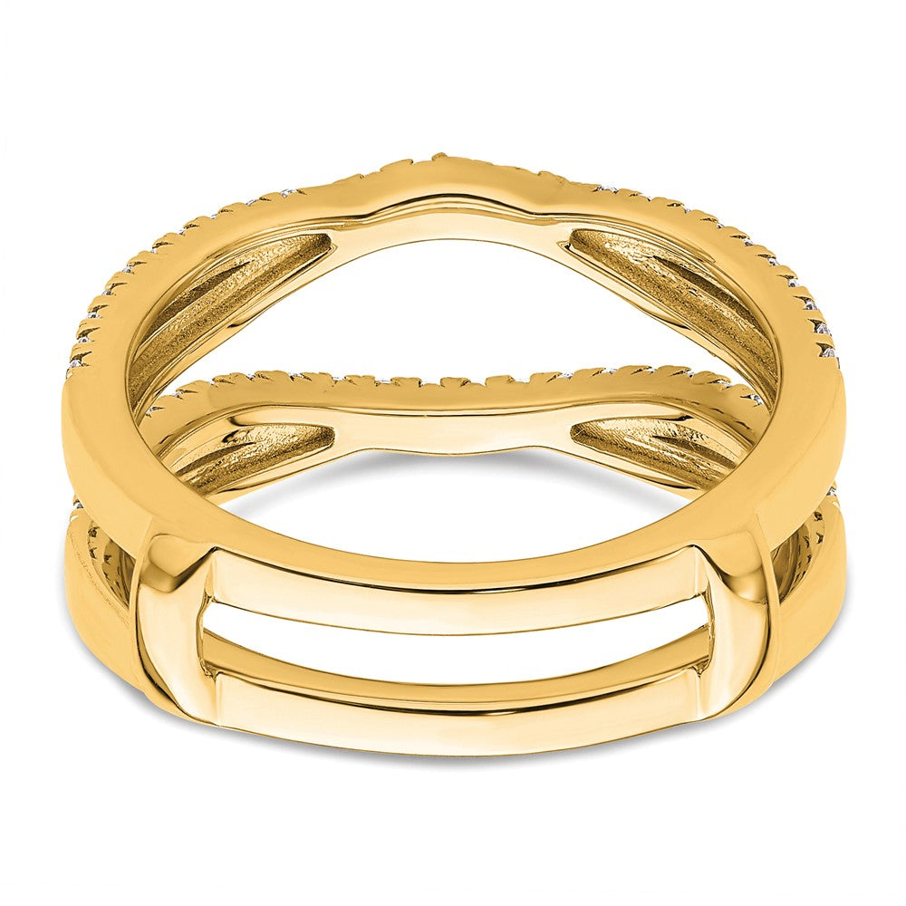 14k 5/8ct Lab Grown Diamond VS+ F+ Complete Ring Guard