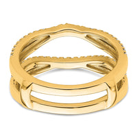14k 5/8ct Lab Grown Diamond VS+ F+ Complete Ring Guard