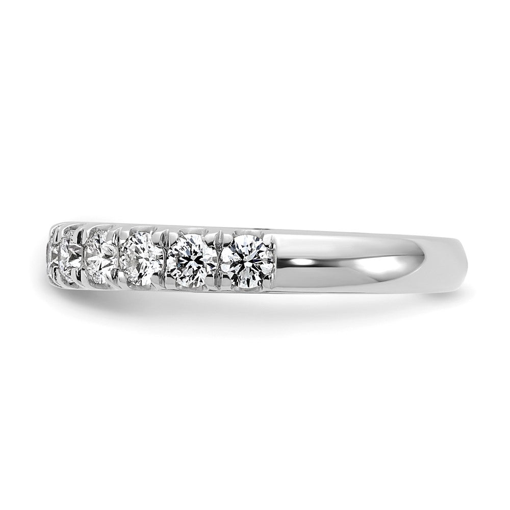 14k White Gold 7/8ct Lab Grown Diamond VS+ F+ Complete Wedding Band
