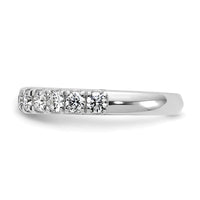 14k White Gold 7/8ct Lab Grown Diamond VS+ F+ Complete Wedding Band