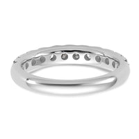 14k White Gold 7/8ct Lab Grown Diamond VS+ F+ Complete Wedding Band