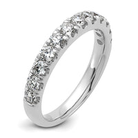 14k White Gold 7/8ct Lab Grown Diamond VS+ F+ Complete Wedding Band