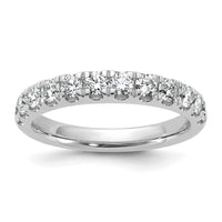 14k White Gold 7/8ct Lab Grown Diamond VS+ F+ Complete Wedding Band