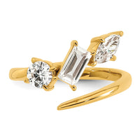 14ky Certified Lab Grown VS/SI+ G+ Complete Diamond Ring