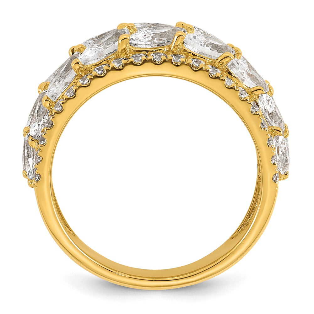 14k 3 1/4ct Lab Grown Diamond VS+ F+ Complete Fashion Ring