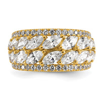 14k 3 1/4ct Lab Grown Diamond VS+ F+ Complete Fashion Ring