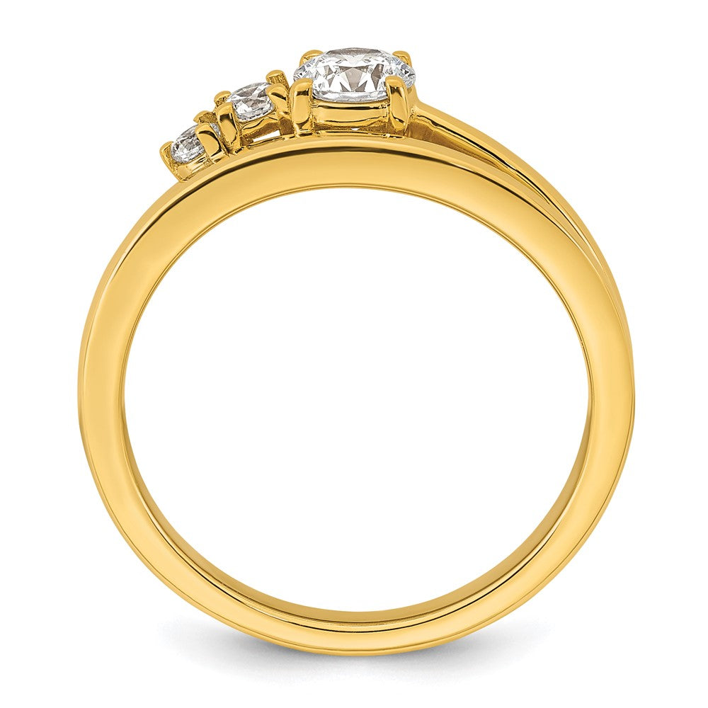 14k 1/2ct Lab Grown Diamond VS+ F+ Round Comp Engagement Ring