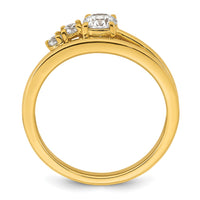 14k 1/2ct Lab Grown Diamond VS+ F+ Round Comp Engagement Ring
