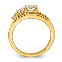 14k 1ct Lab Grown Diamond VS+ F+ Round Comp Engagement Ring