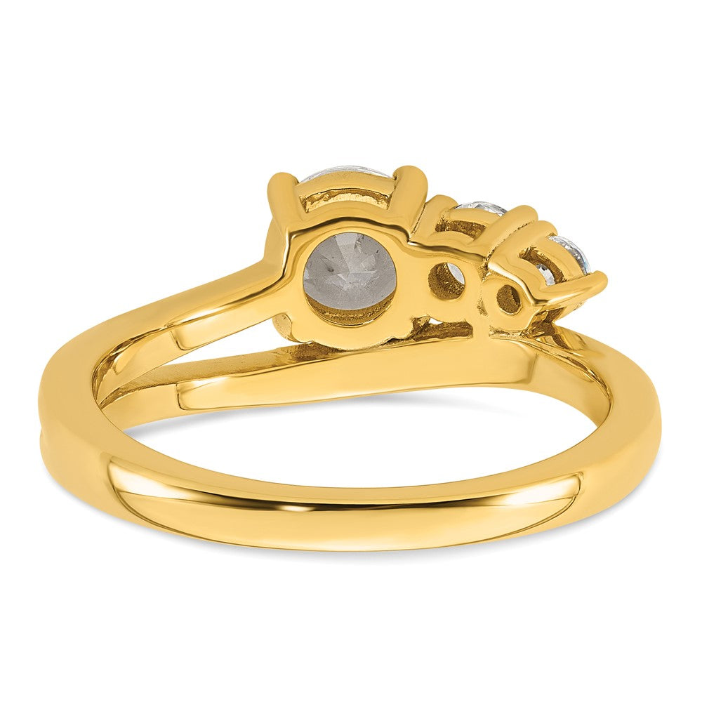 14k 1ct Lab Grown Diamond VS+ F+ Round Comp Engagement Ring