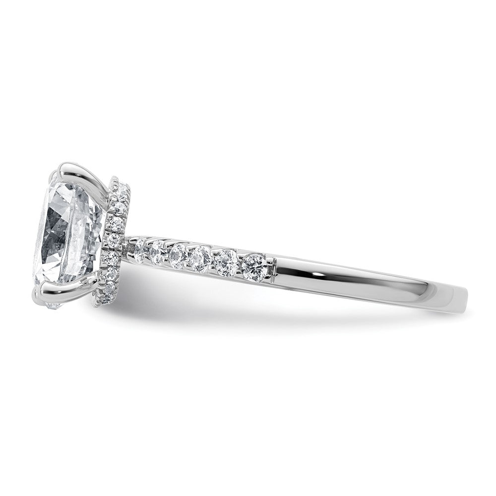 14kw 2 3/4ct Lab Grown Diamond VS+ F+ Round Complete Eng Ring