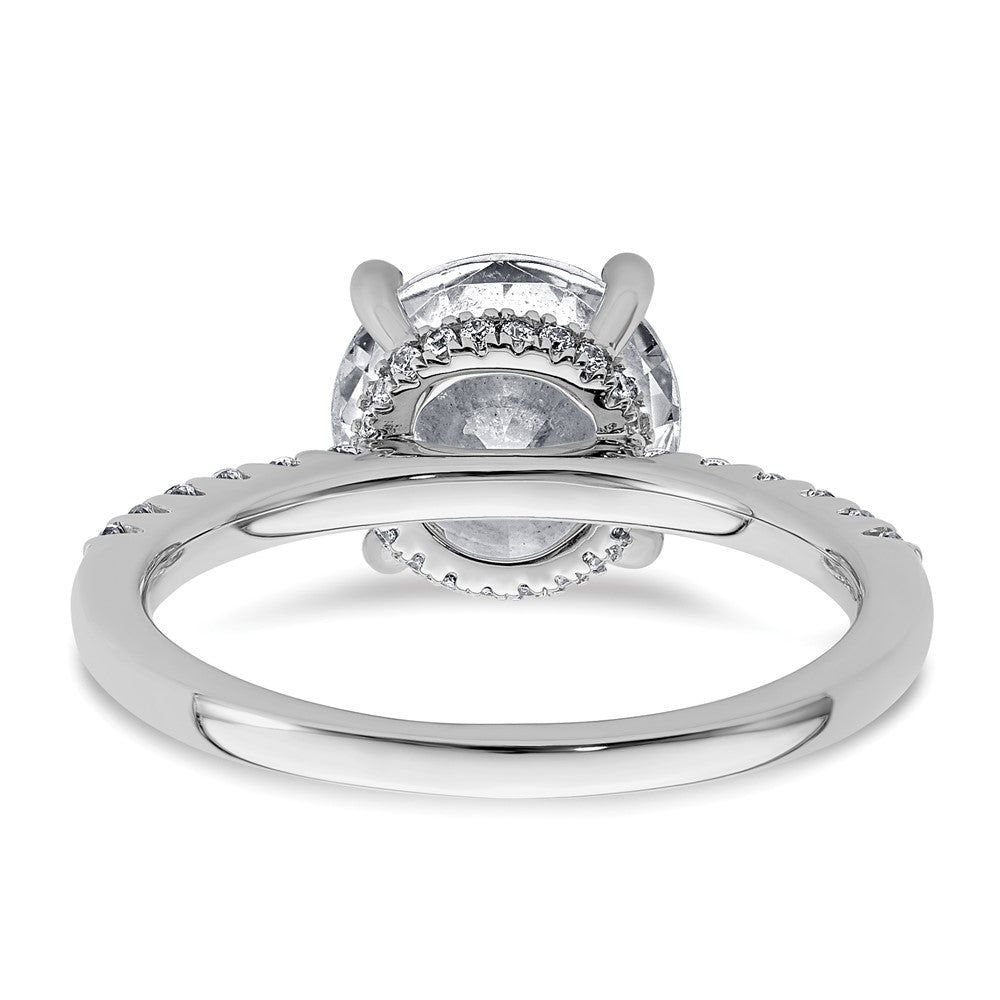 14kw 2 3/4ct Lab Grown Diamond VS+ F+ Round Complete Eng Ring