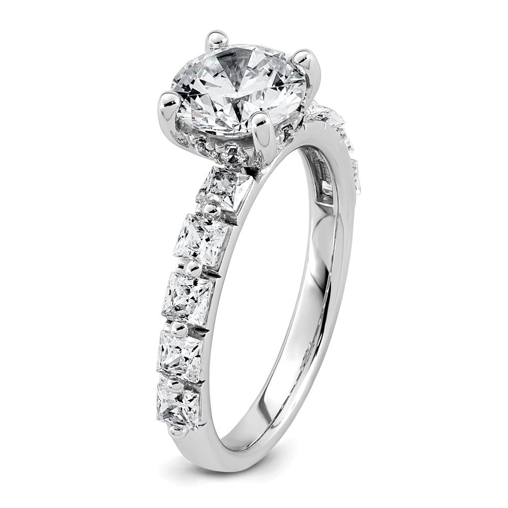 14kw 2 1/2ct Lab Grown Diamond VS+ F+ Round Comp Eng Ring