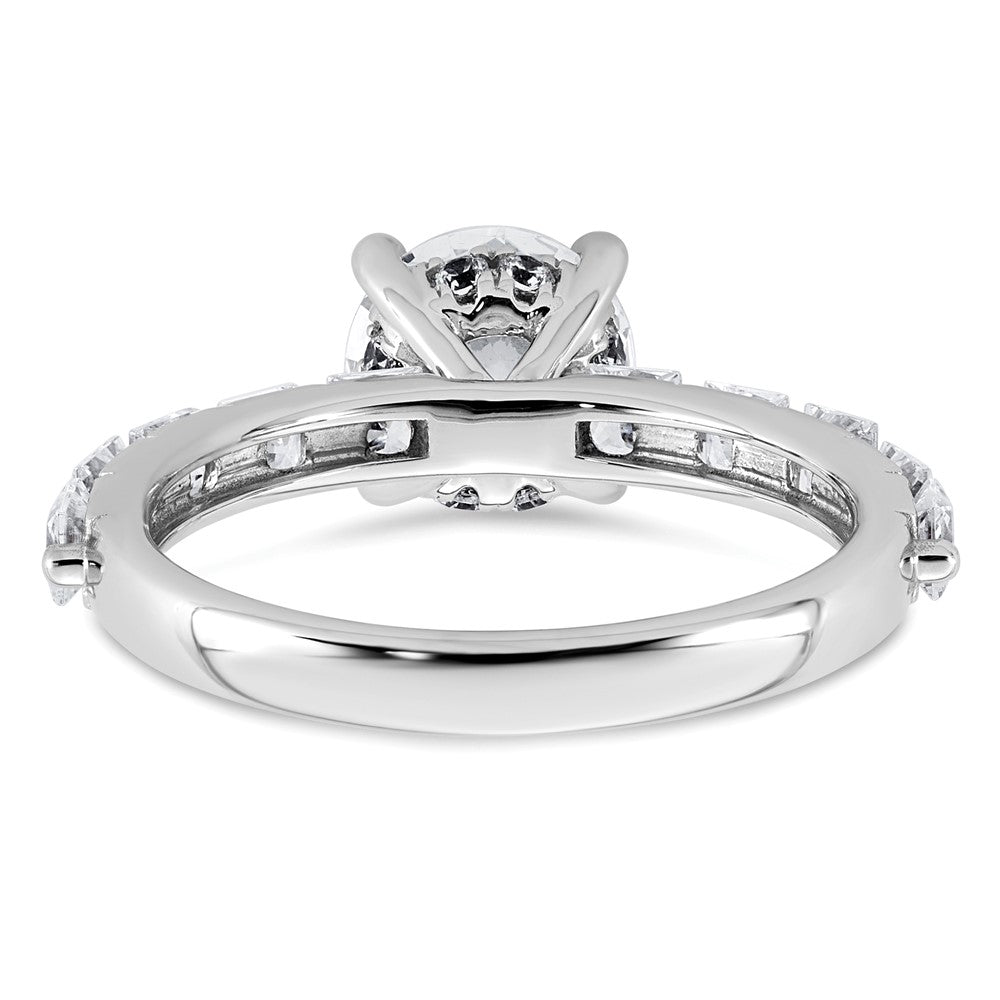 14kw 2 1/2ct Certified Lab Grown Diamond VS+ F+ Round Comp Eng Ring