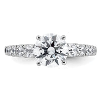 14kw 2 Lab Grown Diamond VS+ F+ Round Complete Eng Ring