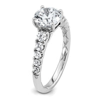 14kw 2 Lab Grown Diamond VS+ F+ Round Complete Eng Ring