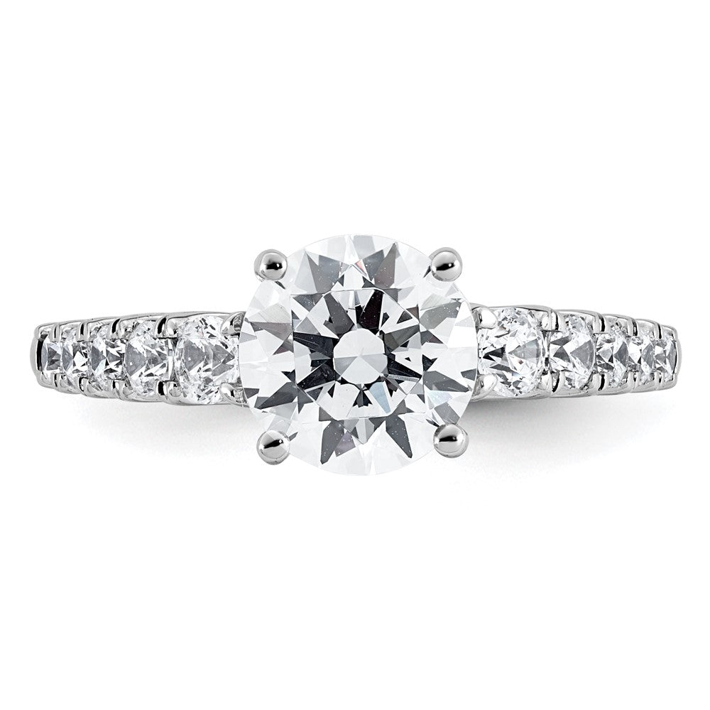 14kw 2 Certified Lab Grown Diamond VS+ F+ Round Complete Eng Ring