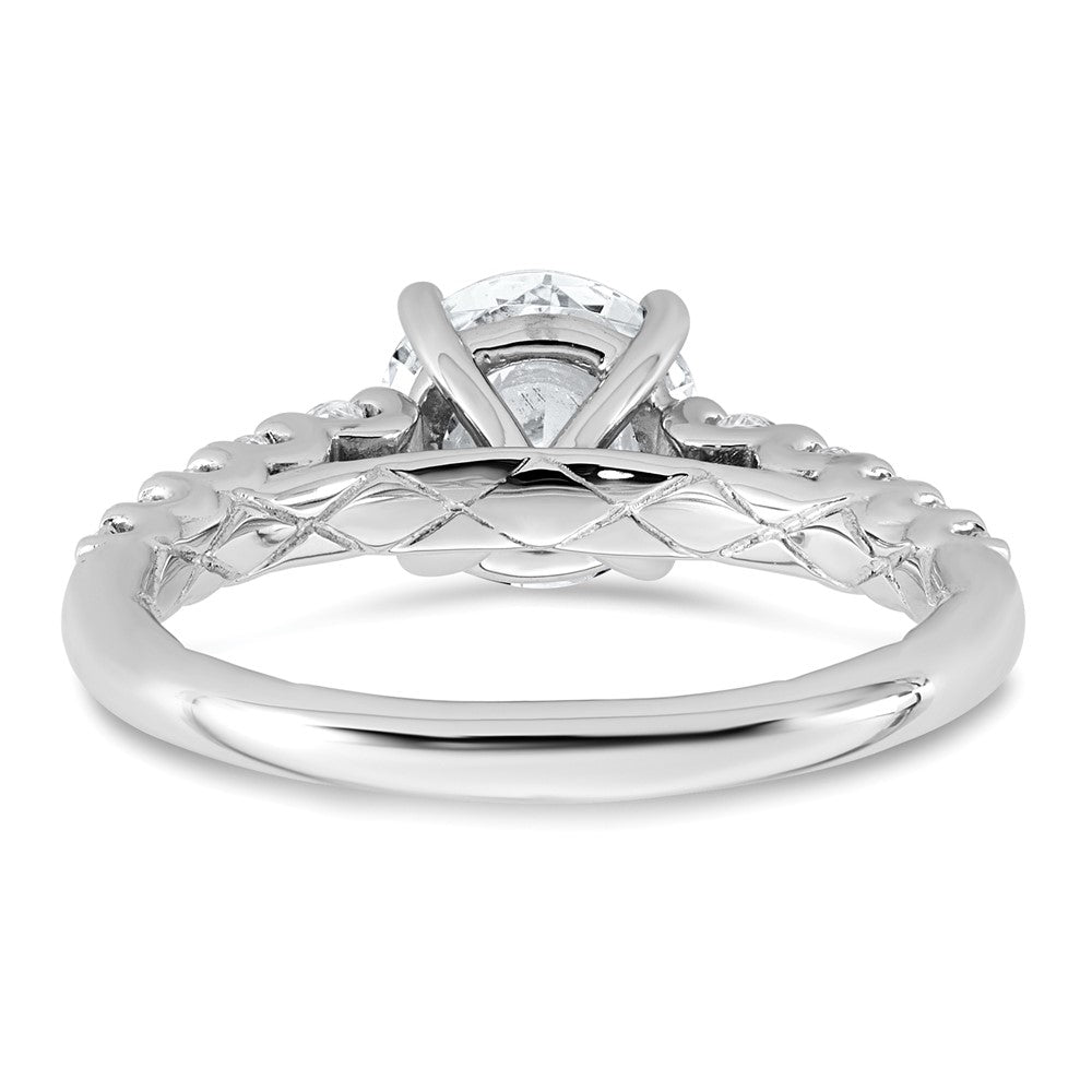 14kw 2 Certified Lab Grown Diamond VS+ F+ Round Complete Eng Ring