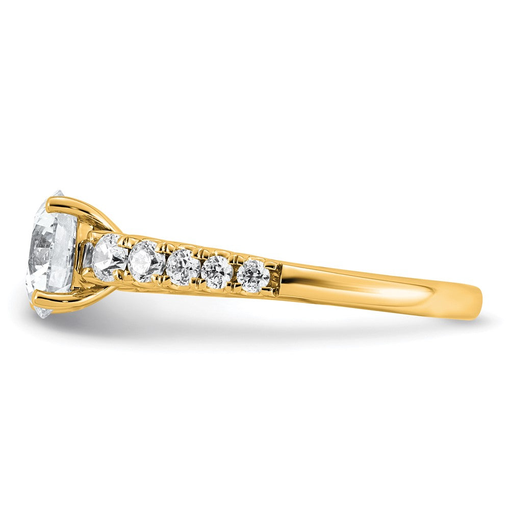 14k 2 Certified Lab Grown Diamond VS+ F+ Round Complete Eng Ring