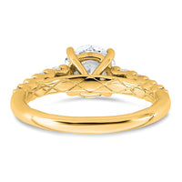 14k 2 Certified Lab Grown Diamond VS+ F+ Round Complete Eng Ring