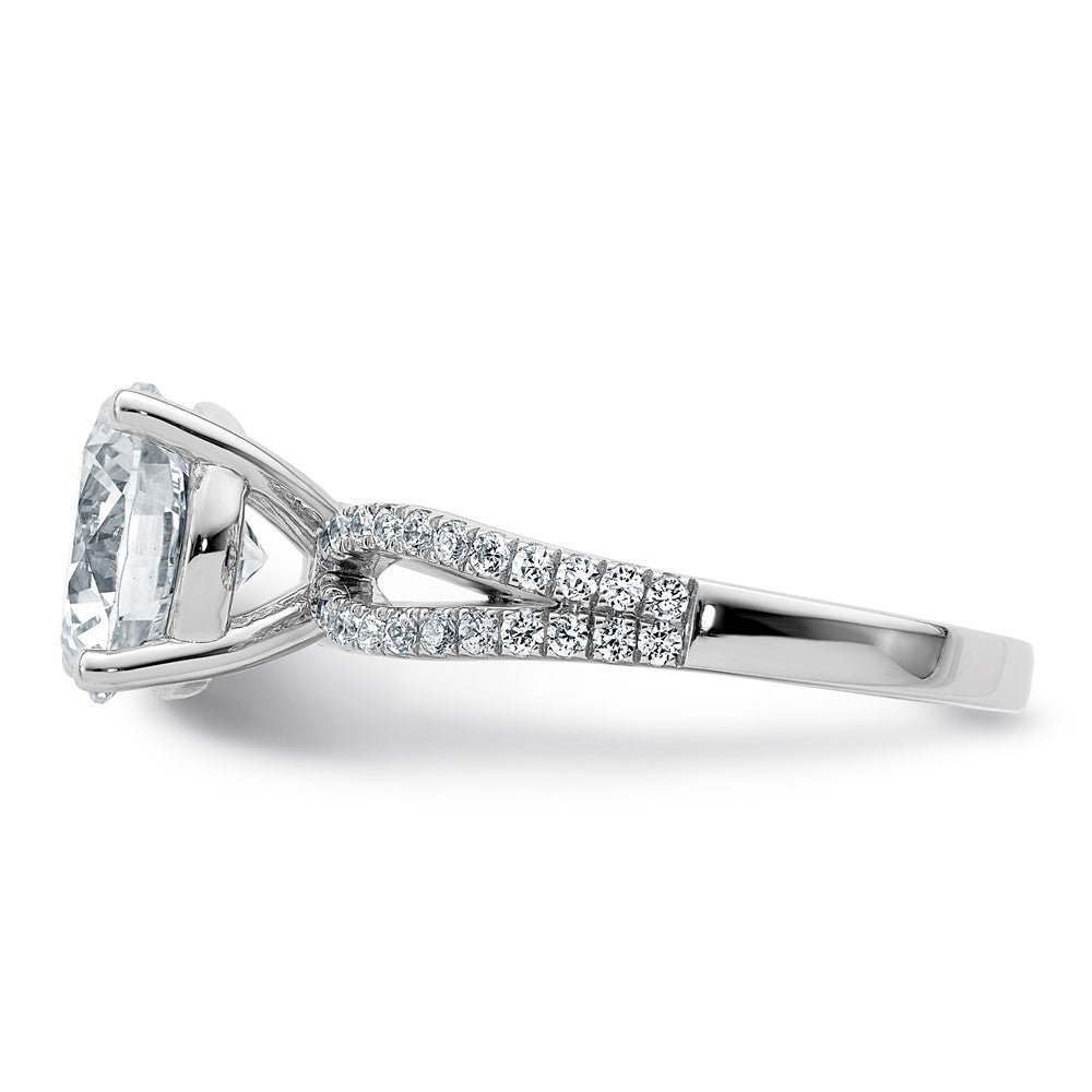 14kw 2 3/4ct Lab Grown Diamond VS+ F+ Round Complete Eng Ring
