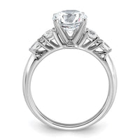 14kw 1 3/4ct Lab Grown Diamond VS+ F+ Round Complete Eng Ring