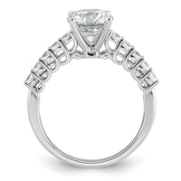 14kw 1 7/8ct Lab Grown Diamond VS+ F+ Round Complete Eng Ring