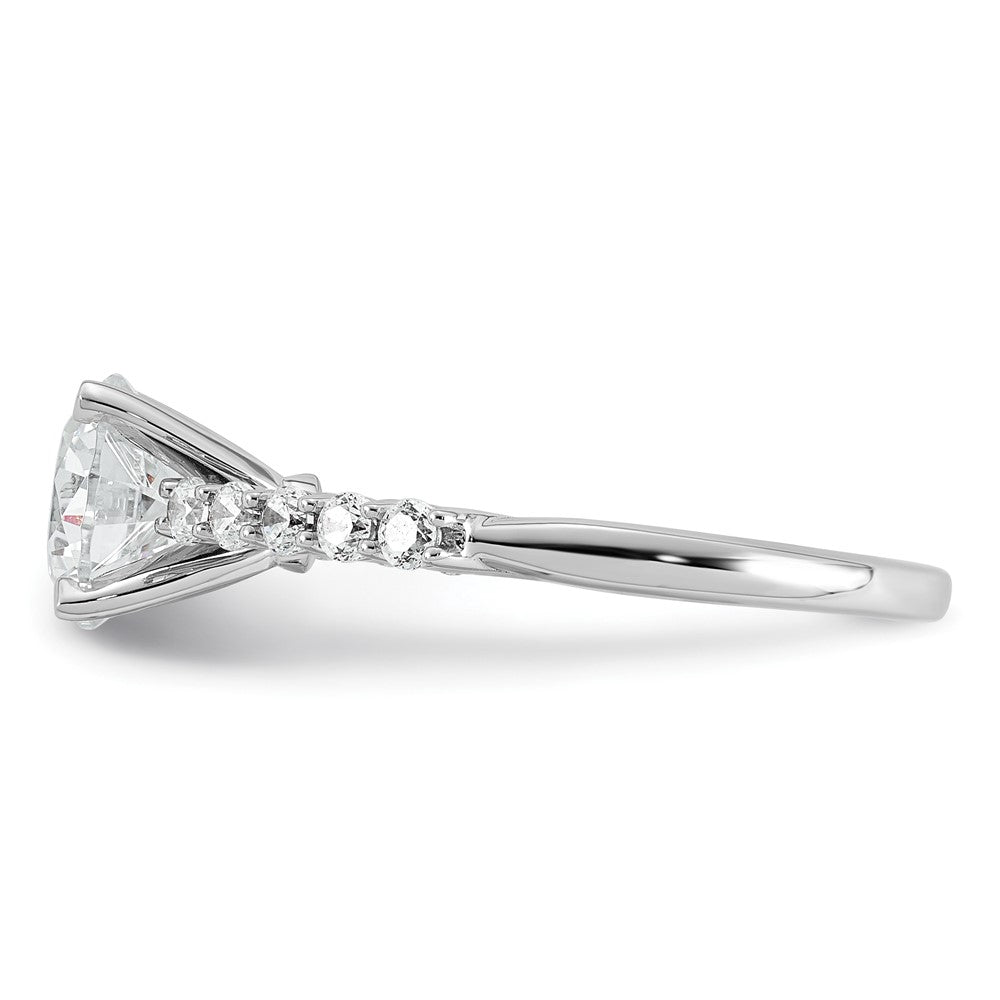 14kw 1 7/8ct Lab Grown Diamond VS+ F+ Round Complete Eng Ring