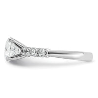 14kw 1 7/8ct Certified Lab Grown Diamond VS+ F+ Round Complete Eng Ring