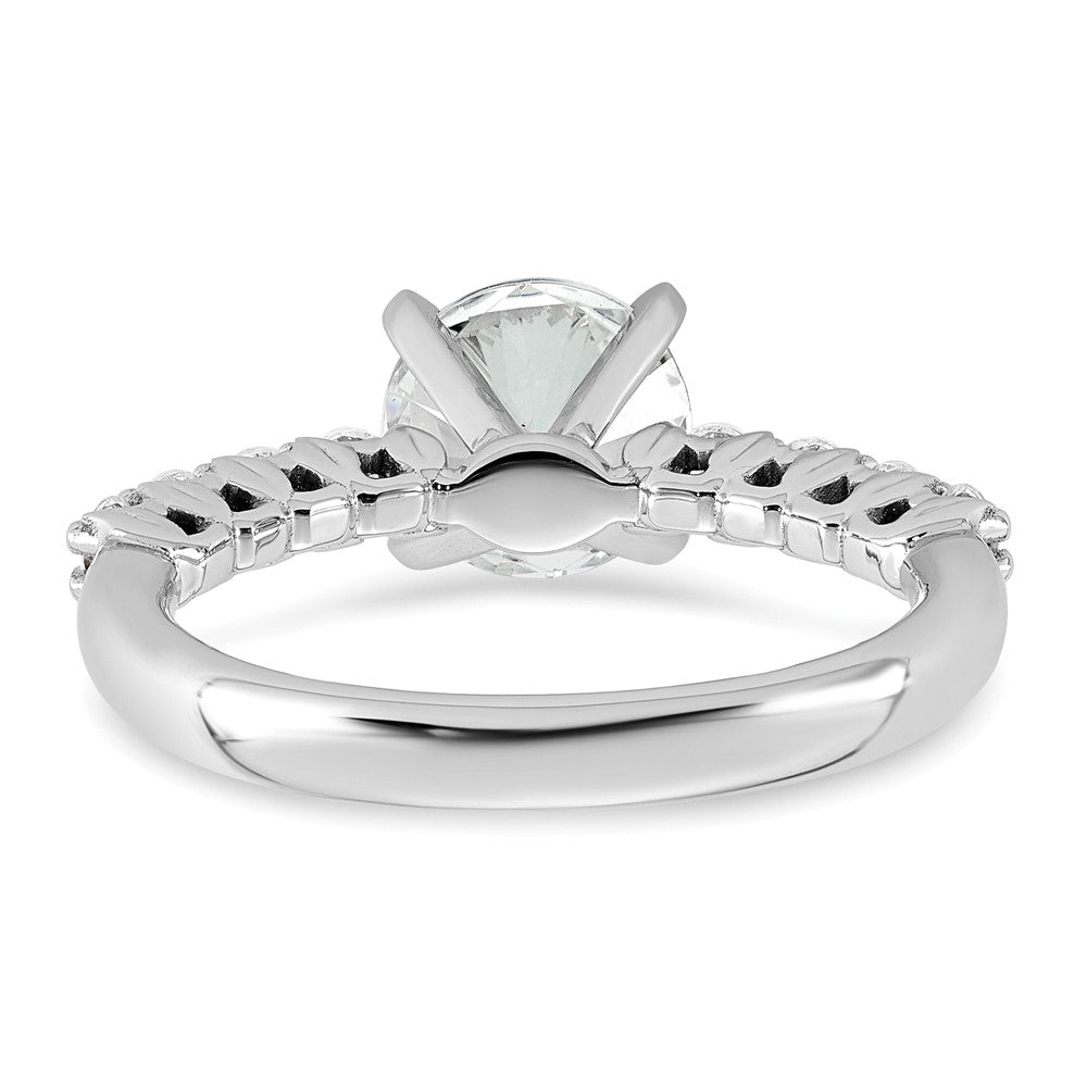 14kw 1 7/8ct Certified Lab Grown Diamond VS+ F+ Round Complete Eng Ring