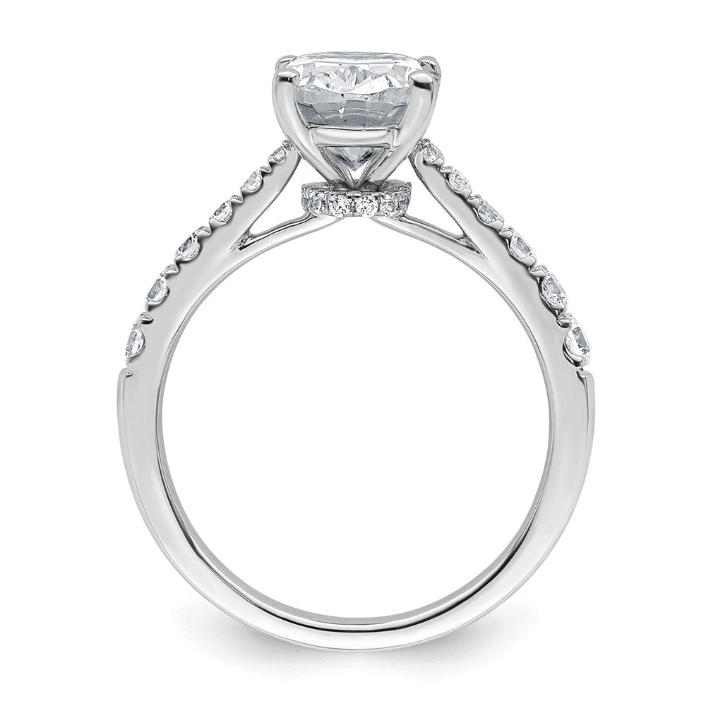 14kw 3ct Certified Lab Grown Diamond VS+ F+ Oval Complete Eng Ring