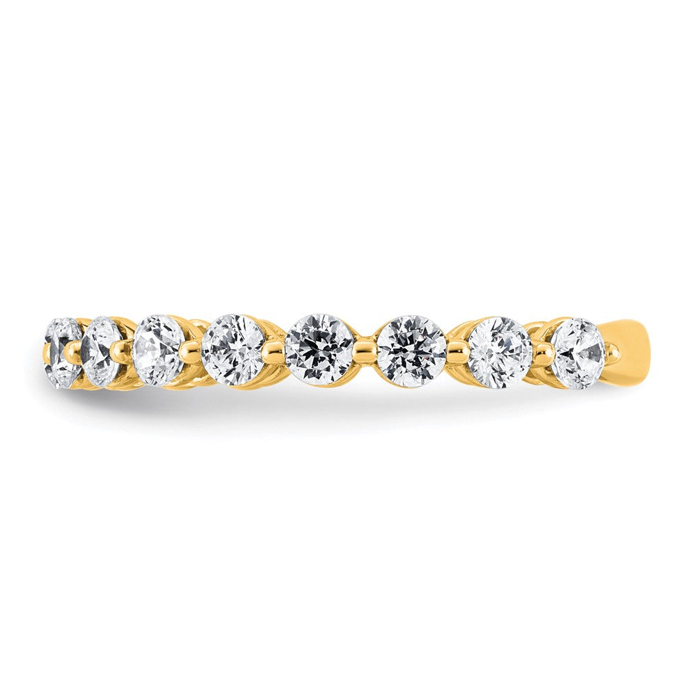 14k 1ct Lab Grown Diamond VS+ F+ Complete Wedding Band