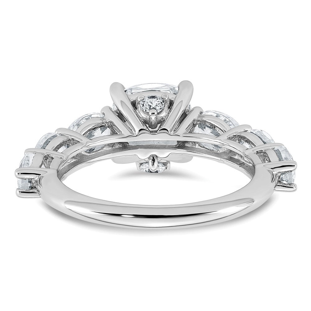 14kw 3 3/4ct Certified Lab Grown Diamond VS+ F+ Cushion Comp Eng Ring