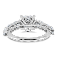 14kw 3 3/4ct Certified Lab Grown Diamond VS+ F+ Cushion Comp Eng Ring