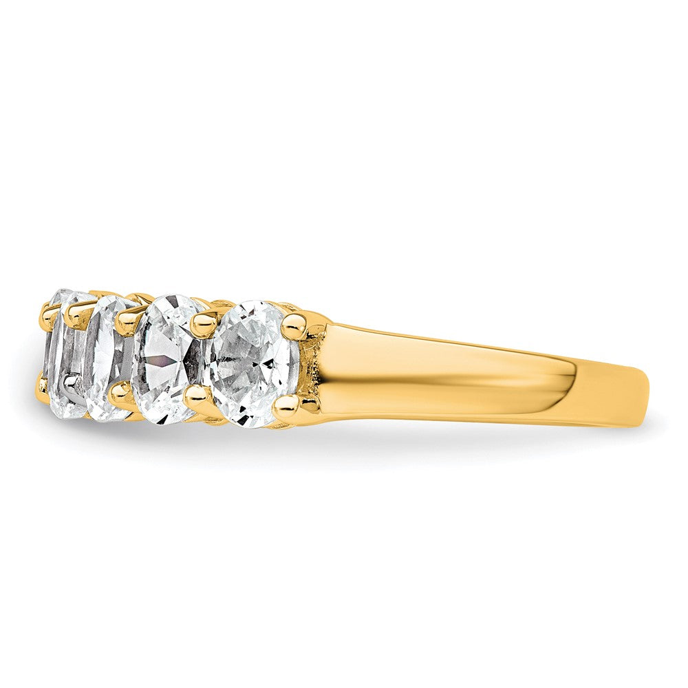 14k 1 3/4ct Lab Grown Diamond VS+ F+ Complete 9 Stone Band