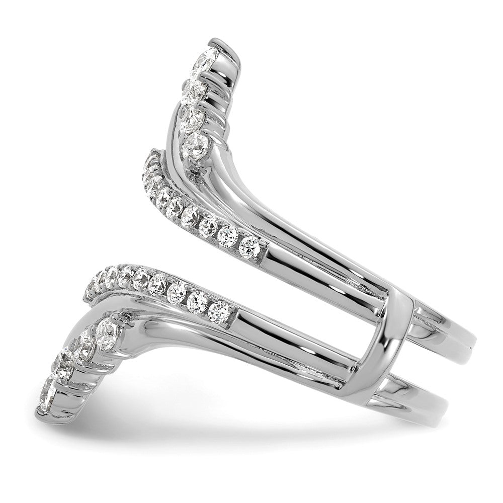 14k White Gold 1ct Lab Grown Diamond VS/SI+ G+ Complete Ring Guard