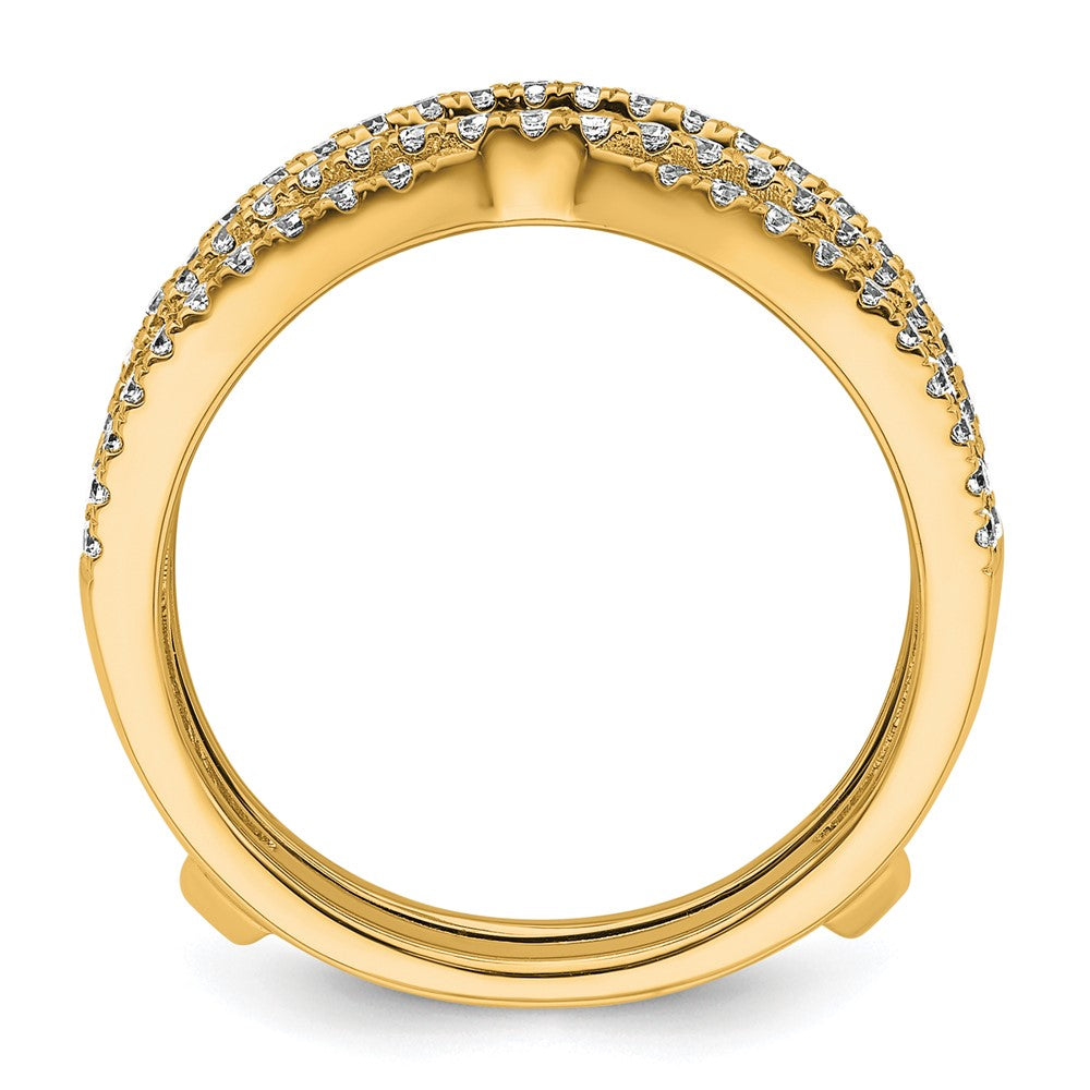 14k 1 1/6ct Lab Grown Diamond VS+ F+ Complete Ring Guard