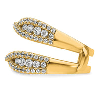 14k 1 1/6ct Lab Grown Diamond VS+ F+ Complete Ring Guard