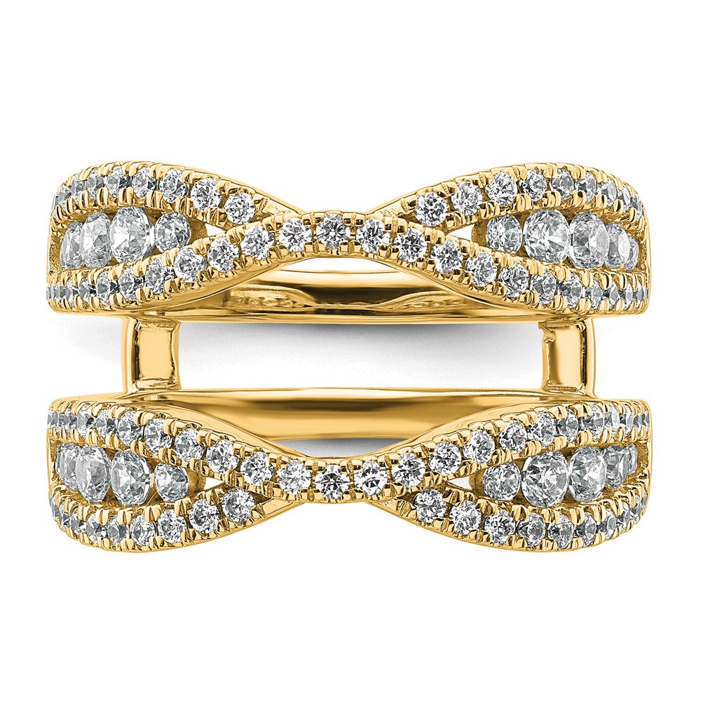 14k 1 1/6ct Lab Grown Diamond VS+ F+ Complete Ring Guard