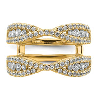 14k 1 1/6ct Lab Grown Diamond VS+ F+ Complete Ring Guard
