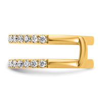 14k 3/4ct Lab Grown Diamond VS+ F+ Complete Ring Guard