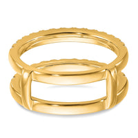 14k 3/4ct Lab Grown Diamond VS+ F+ Complete Ring Guard