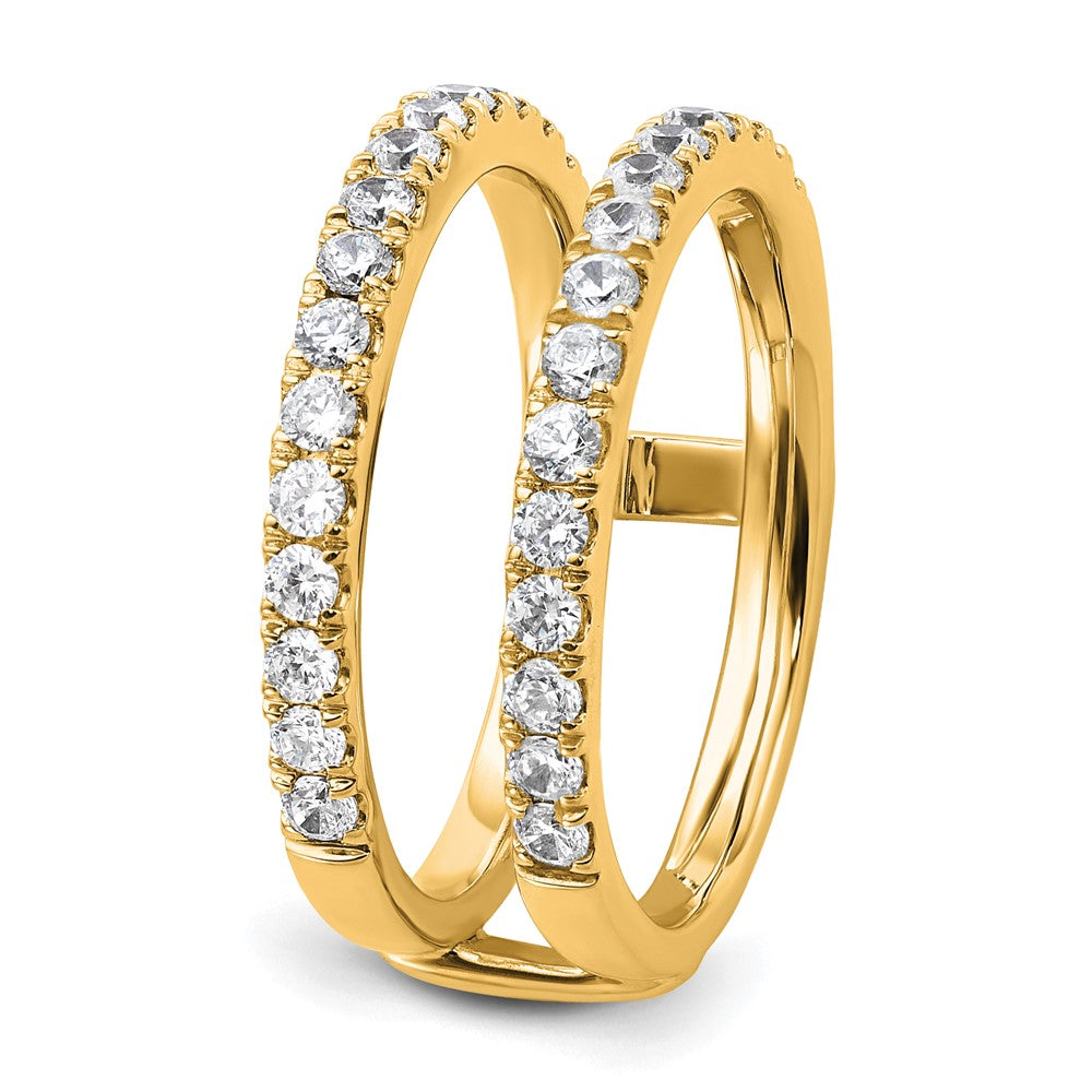 14k 3/4ct Lab Grown Diamond VS+ F+ Complete Ring Guard