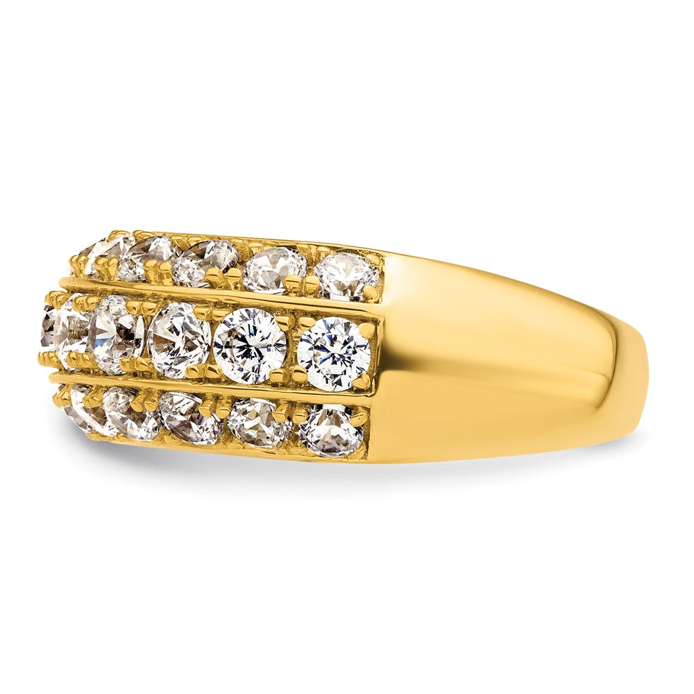 14k 2 1/2ct Lab Grown Diamond VS+ F+ Complete Fashion Band