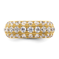14k 2 1/2ct Lab Grown Diamond VS+ F+ Complete Fashion Band