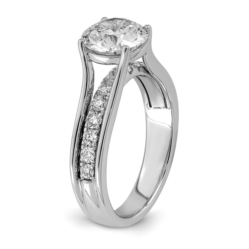 14kw Certified Round Center Lab Grown Diamond VS+ F+ Ring