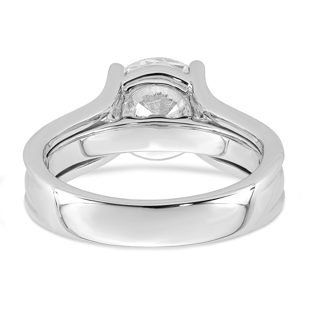 14kw Certified Round Center Lab Grown Diamond VS+ F+ Ring